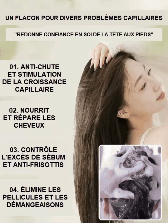 Shampoing Au Gingembre Pour La Croissance des Cheveux