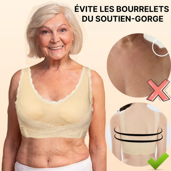 Soutien-gorge En Dentelle Avec Bande Croisée Sur Le Devant