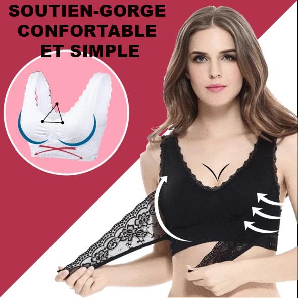 Soutien-gorge Confortable Madame Cosmetique Noir 2XL 