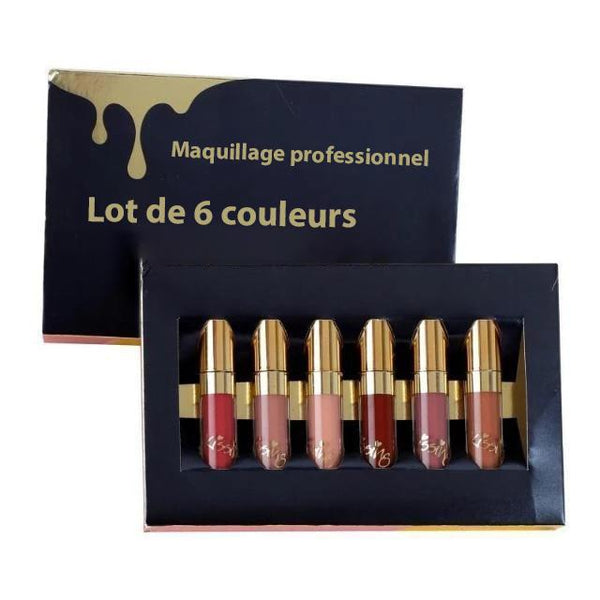 Rouge à Lèvres Liquide Mat Permanent (lot de 6) Madame Cosmetique 