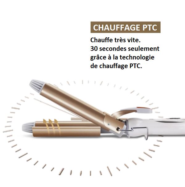 Fer à Friser Professionnel - Kemei™ Beauté Produit 