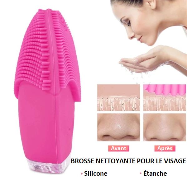 Brosse Nettoyante Pour Le Visage - Massage En Profondeur - FacialCleaner™ Beauté Produit Rose 