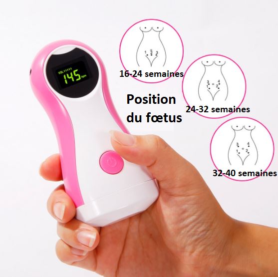Doppler Fœtal à Ultrasons Portable - BirthCare™ Madame Cosmetique Rose 