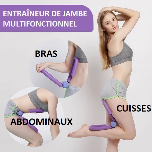 Entraîneur De Jambes Multifonctionnel - LegUp™ Madame Cosmetique Gris 