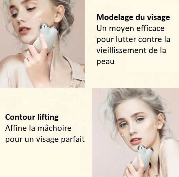 Appareil Anti-rides Anti-Âge - Micro-courant - FeiPushi™ Madame Cosmetique Blanc 