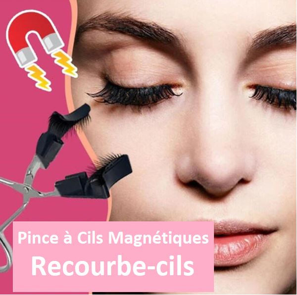 Pince à Cils Magnétiques - Recourbe-cils - Kit Complet Madame Cosmetique Doré 