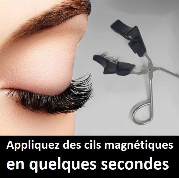 Pince à Cils Magnétiques - Recourbe-cils - Kit Complet Madame Cosmetique Doré 