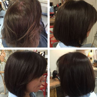 Couvre-cheveux blancs aux herbes naturelles Madame Cosmetique NOIR 