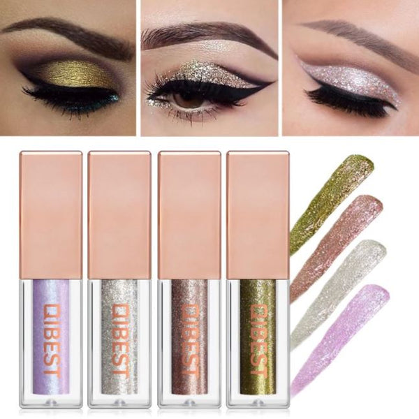 Fard À Paupières Pailleté Liquide - Longue durée Beauté Produit 01# 