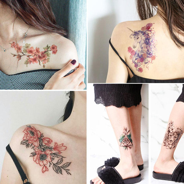 TROUSSE DE TATOUAGES TEMPORAIRES À BASE DE PLANTES NATURELLES 123maquillage 