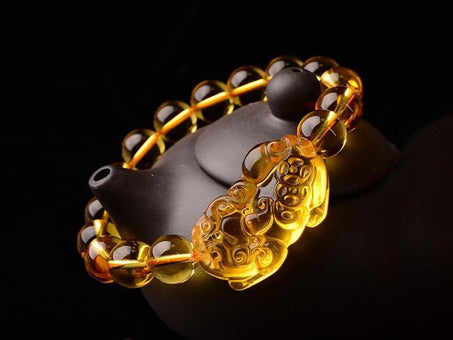 Bracelet de Richesse Pi Yao En Citrine Madame Cosmetique 