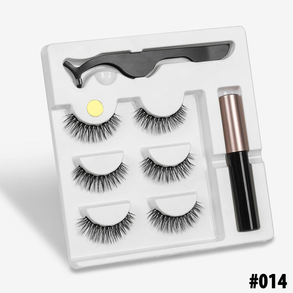 Cils magnétiques avec Eye-liner liquide magnétique soins Madame Cosmetique #017 