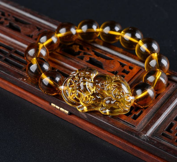 Bracelet de Richesse Pi Yao En Citrine Madame Cosmetique 