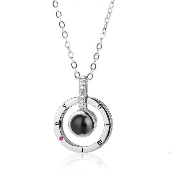 Pendentif "Je t'aime" en 100 Langues Madame Cosmetique Doré 