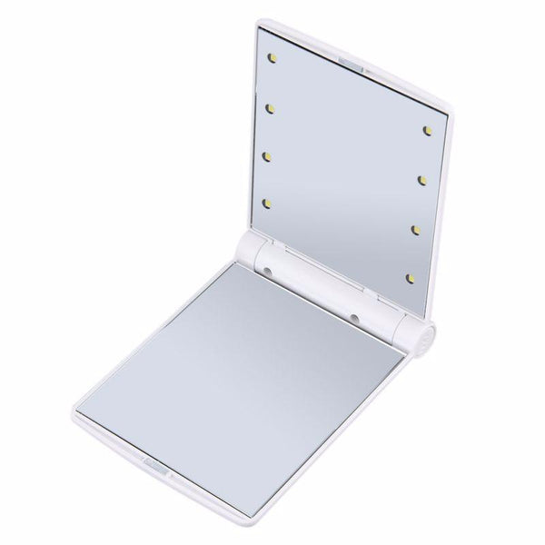 Miroir de poche à lampes LED 123maquillage Noir 
