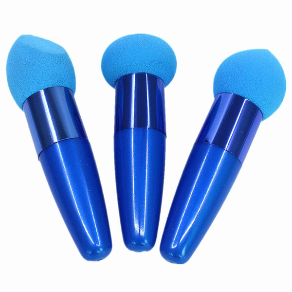 Set de trois Éponges à Maquillage - Œuf - Champignon - Biseautée 123maquillage Bleu 